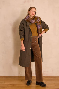 Picture of OXAN HIGH-WAISTED WIDE-LEG CORDUROY TROUSERS